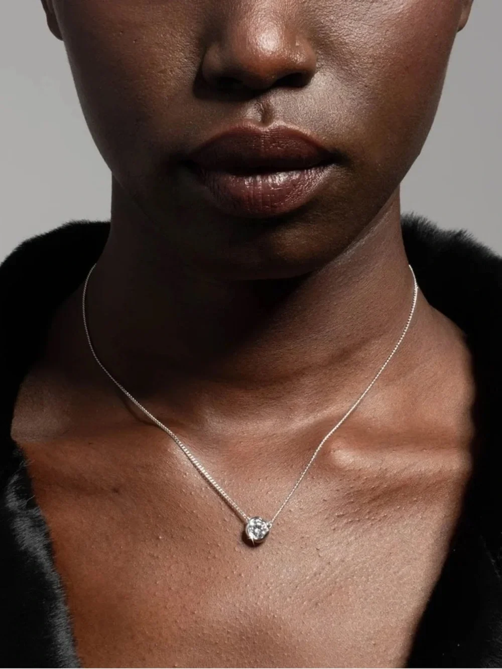 Alexis Bittar Asterales Silver Solitaire Necklace